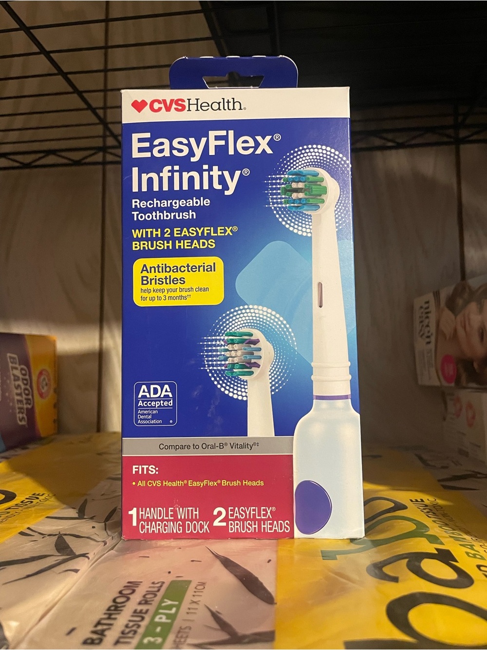 EasyFlex Infinity Rechargeable Toothbrush — White & Blue
